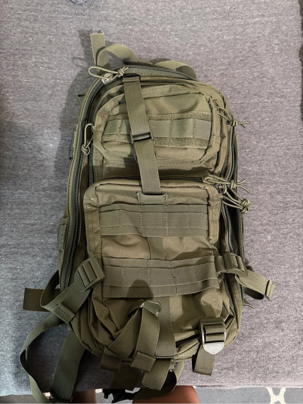 Olive Tactical Sling Backpack - Men